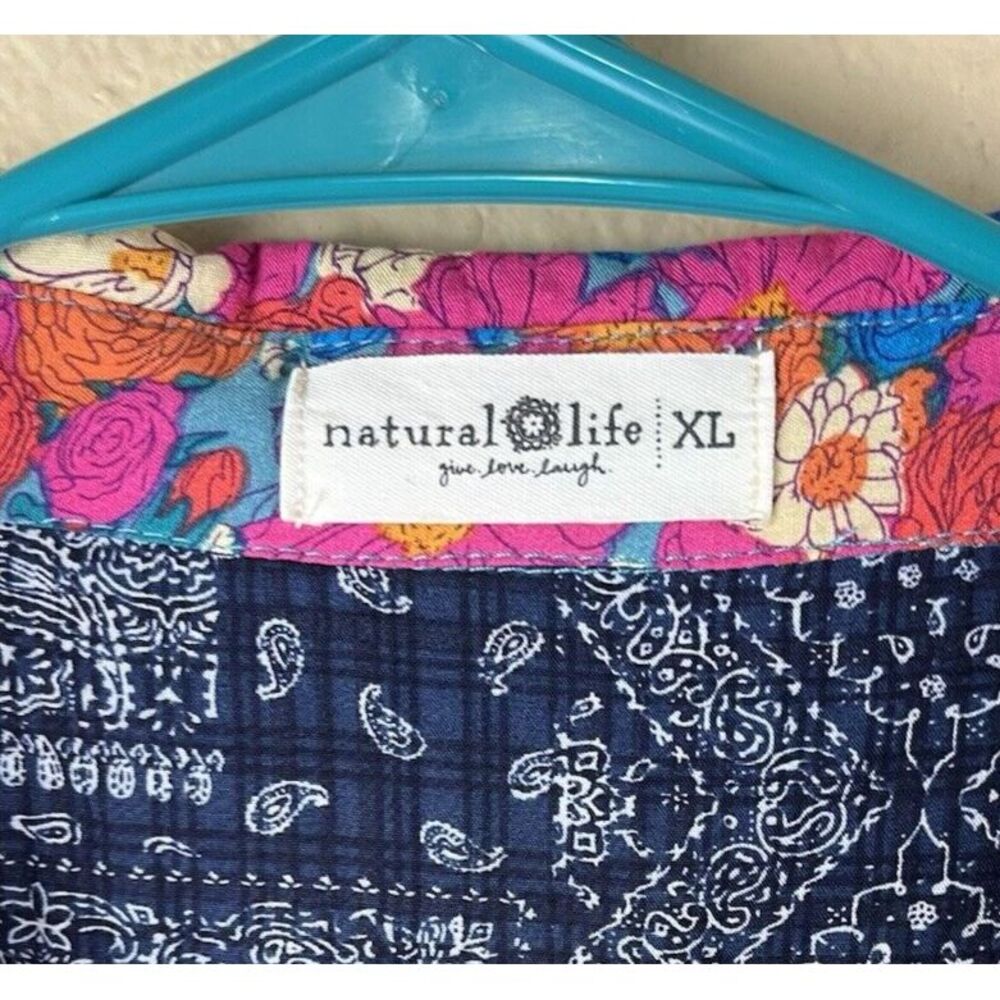 NATURAL LIFE Multicolor Floral Blouse - Picture 4 of 8